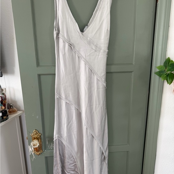 Zara Silver Maxi Dress. Purchased in Italy.Worn Once. - Picture 2 of 3
